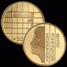 1 Gulden Ninaber goud